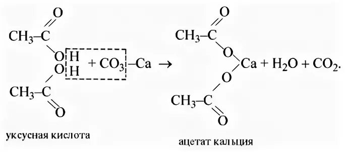 Взаимодействие уксусной кислоты с кальцием. Уксусная кислота и кальций. Соль уксусной кислоты и карбонат кальция. Уравнение реакции уксусной кислоты с карбонатом кальция.