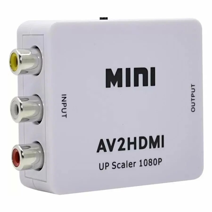 Hdmi2av Mini конвертер белый. Mini hdmi2av up Scaler 1080p. Адаптер Mini av 2 HDMI Converter 3 RCA 1080p. HDMI to RCA av Converter hdmi2av. Av converter