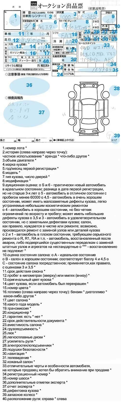 Расшифровка аукционника. Аукционный лист расшифровка Япония авто. Расшифровка аукционного листа с японского аукциона. Обозначения в аукционном листе японского автомобиля расшифровка. Аукционный лист расшифровка Япония оценка авто.