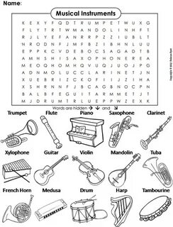 Instruments worksheet