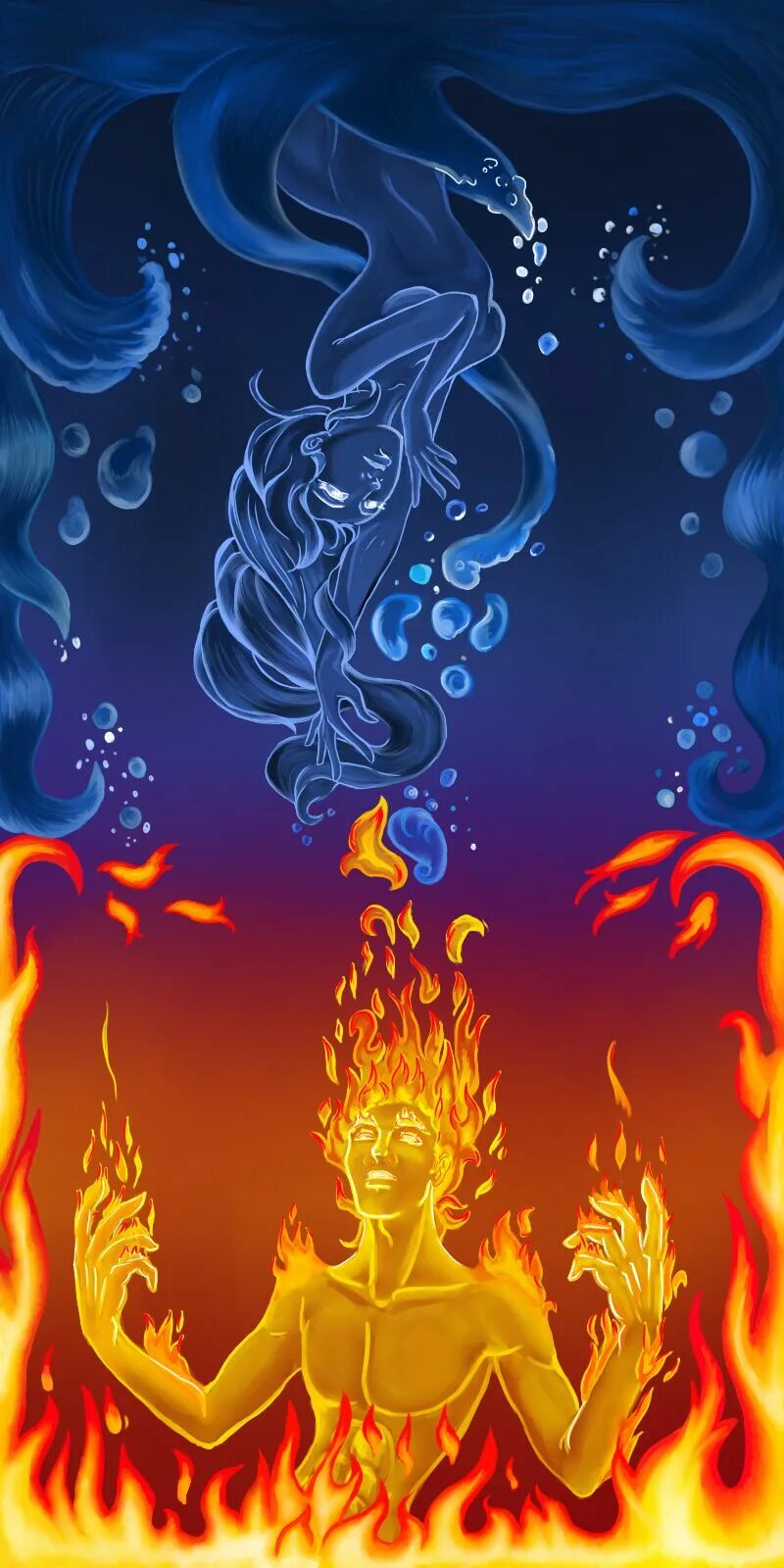 В огонь и в воду читать. Огонь и вода. Магия огня и воды. Две стихии огонь и вода. Огненная стихия.