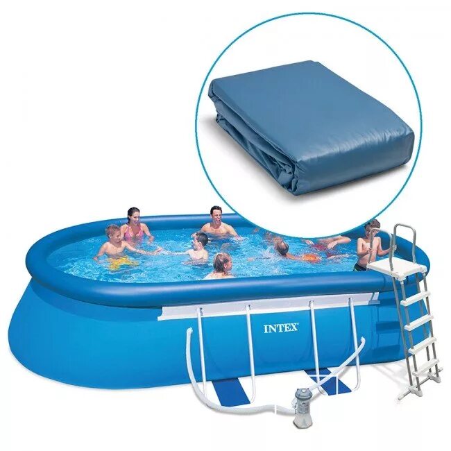 Чаша для бассейна intex frame. Бассейн интекс овальный. intex oval frame pool 610х366х122см. чаша для бассейна интекс 3x2. овальный бассейн каркасный интекс.