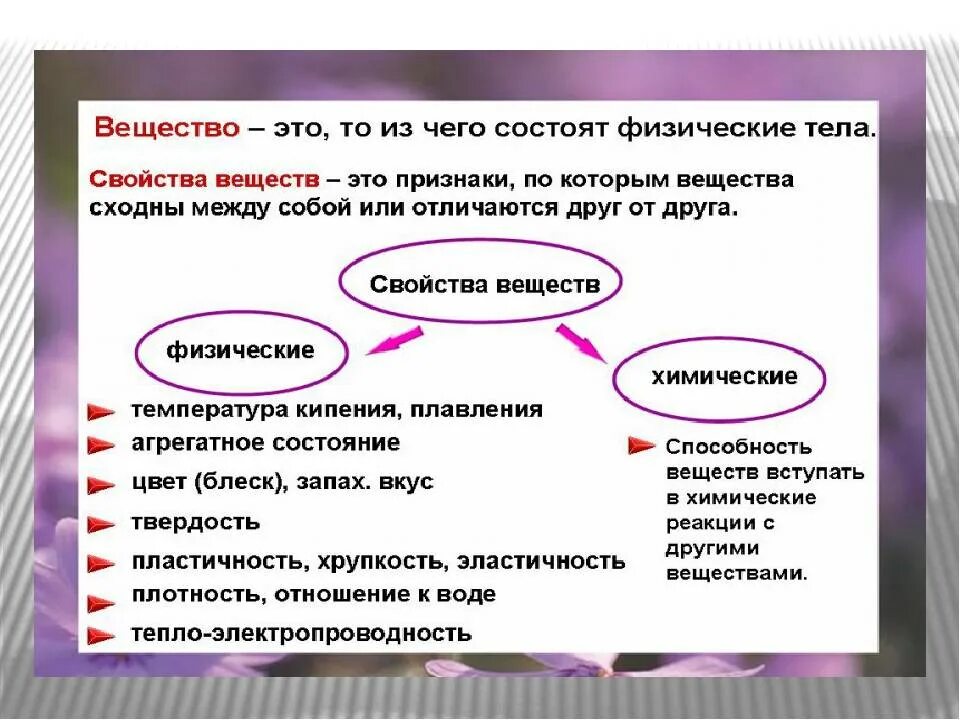 Химические вещества и их характеристика. Вещество как объект изучения химии. Тема и вещество в химии. Химия вещества и их свойства. Какие природные свойства отличают одну физико