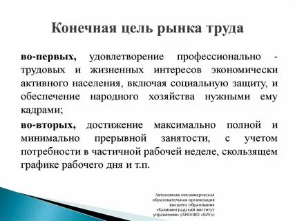 Рыночные цели бизнеса