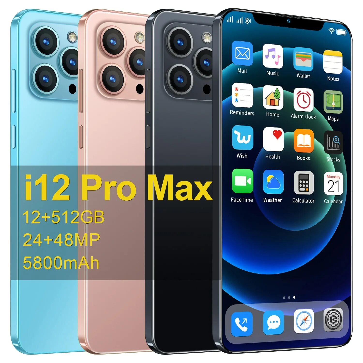 Iphone 12 Pro Max Blue 512гб American. Смартфон MAIMEITE. Телефон i12. Смартфон MAIMEITE 13.