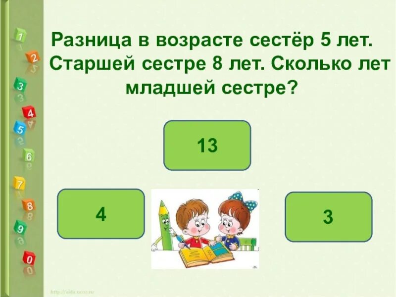 Насколько младше. Сколько младшей сестре лет. Младшей сестре 7 лет старшей 14 решение. Сколько лет старшей. Задача про разницу в возрасте 4 класс.