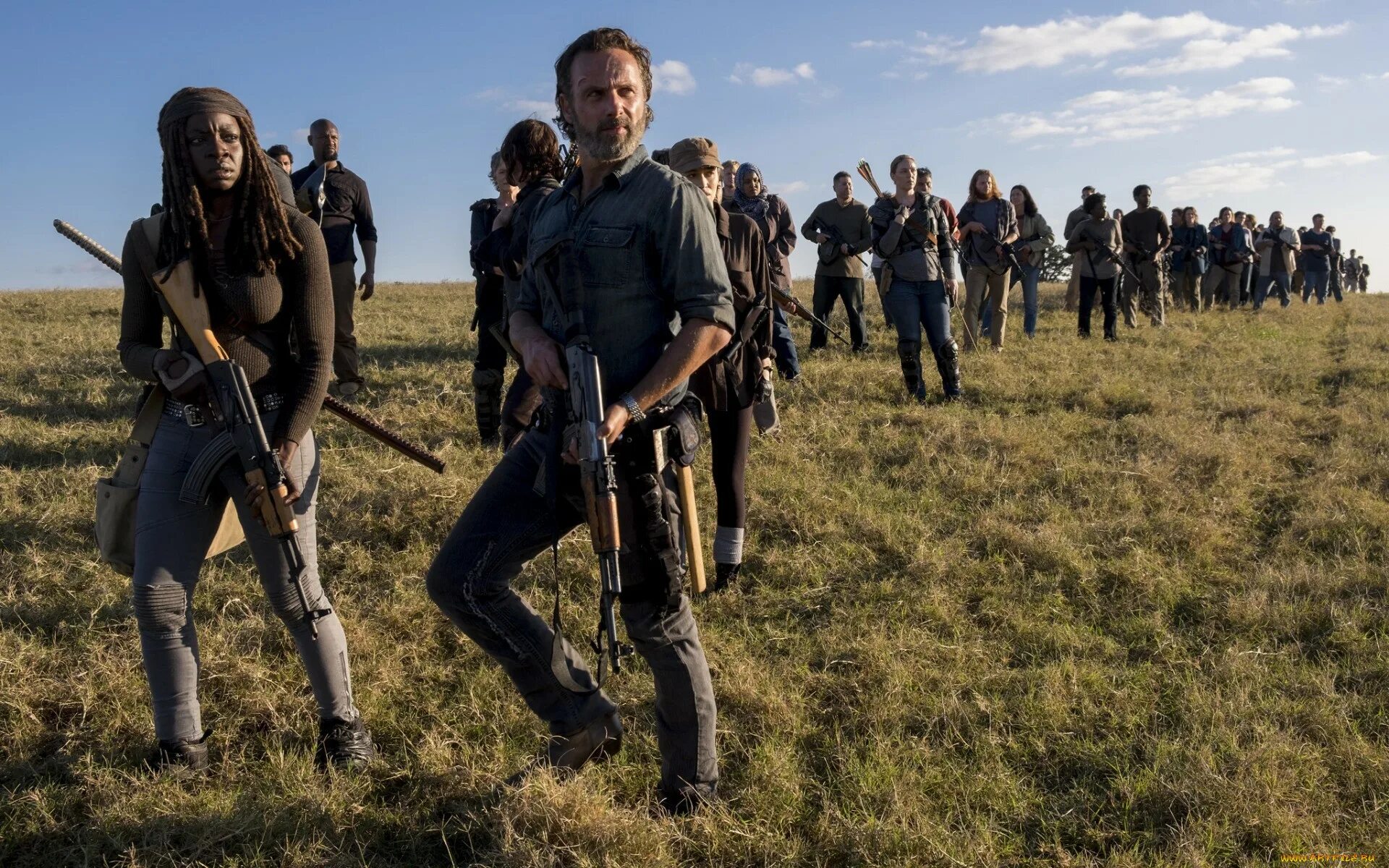 The walking dead дата выхода. Ходячие мертвецы финальный сезон. walking dead 8 сезон. ополчение ходячие мертвецы. элайджа ходячие мертвецы.