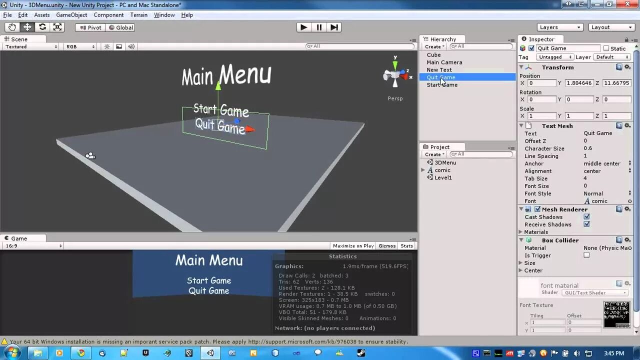 Main menu c. Главное меню юнити. unity меню. меню игры unity. юнити main menu.