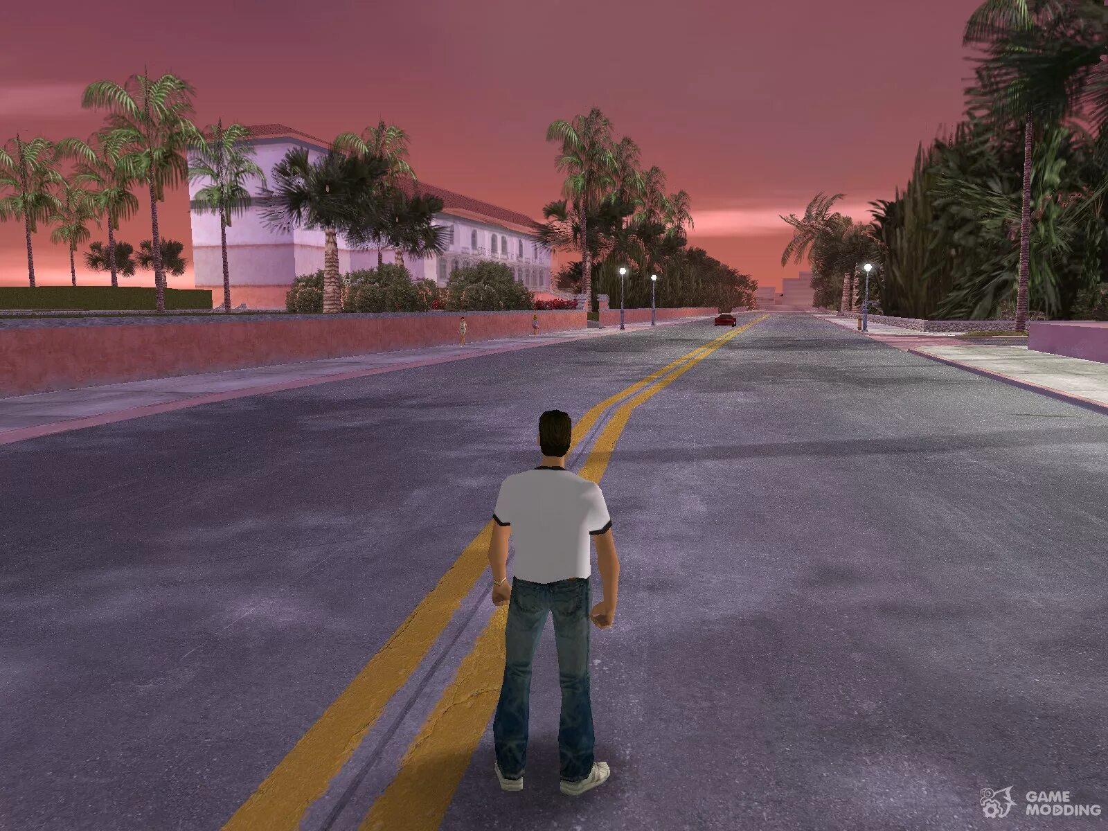 Моды на вайс сити. Grand Theft auto: vice City HD 2011. GTA vice City дорога. ГТА Вити Сити. Вайс Сити HD.