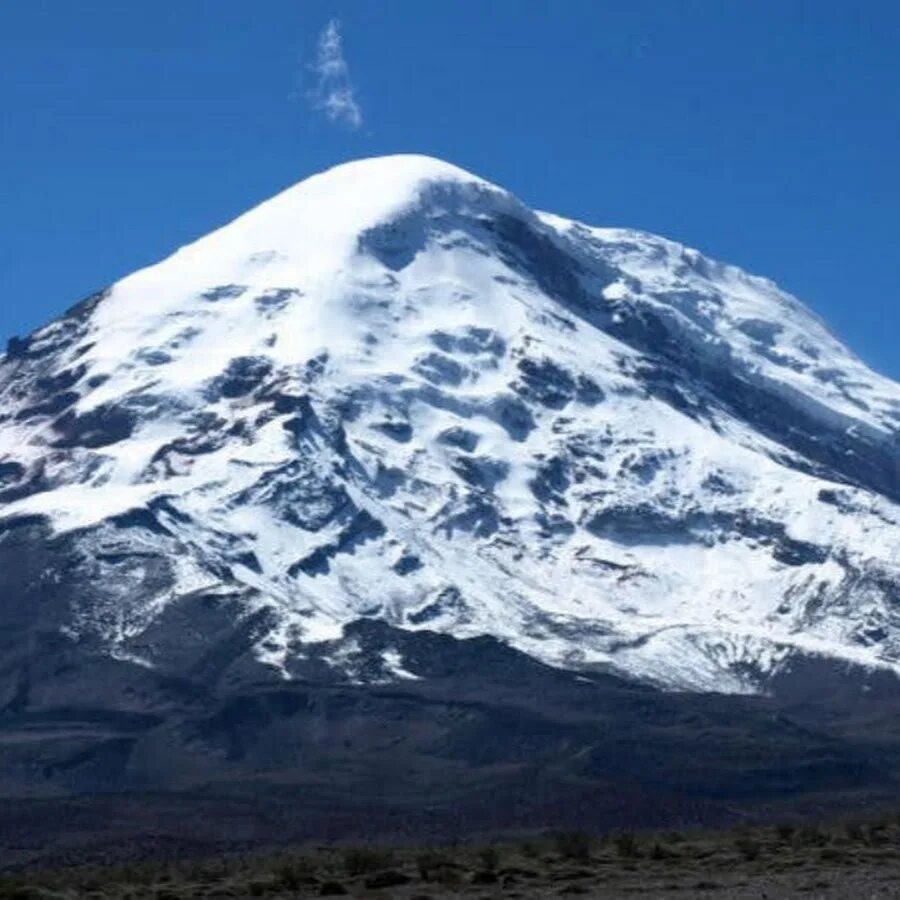 Эквадор вулкан Чимборасо. Гора Чимборасо в Эквадоре. Потухший вулкан Чимборасо. Вулкан Чимборасо высота. Высочайшая вершина материка является самой высокой точкой