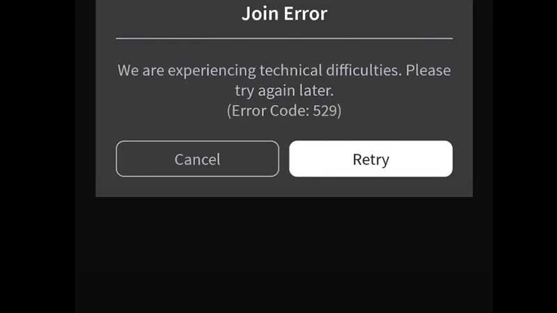 Что значит ошибка 529 в роблоксе. Роблокс ошибка 529. error коды в роблоксе. коды ошибок в роблокс. код ошибки error.