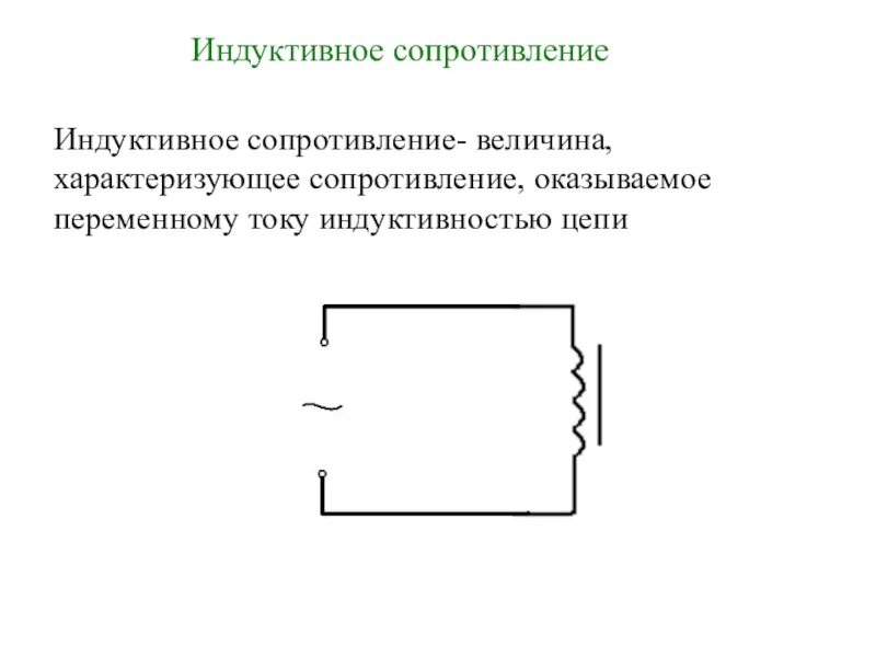 Цепь с емкостью сопротивлением изображает. Индуктивное сопротивление в цепи переменного тока. Индуктивное сопротивление переменного тока схема. Цепь переменного тока с индуктивным сопротивлением схема. Индукционное сопротивление в цепи переменного тока.