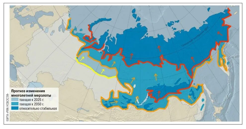 Многолетняя мерзлота области россии. Таяние вечной мерзлоты в России карта. Карта распространения многолетней мерзлоты в России. Карта вечной мерзлоты на территории России. Граница зоны вечной мерзлоты в России на карте.