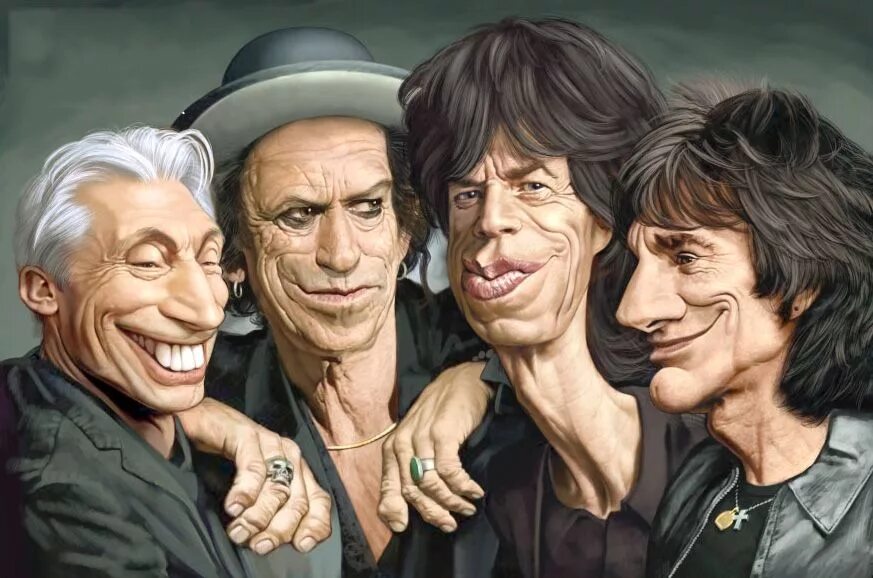 Шаржи Битлз Роллинг стоунз. Рок группа Роллинг стоунз. Rolling Stones шарж. Шаржи на Роллинг стоунз.