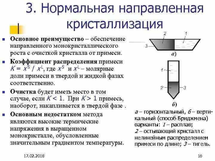 Направляющая метод получения. Методы направленной кристаллизации. методы нормальной направленной кристаллизации. метод нормальной направленной кристаллизации. нормальная направленная кристаллизация.