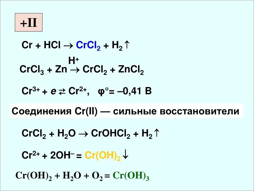 Crcl2= CR +cl2. CR crcl2 crcl3. CR crcl2 croh2. CRCL + CR. Zn k2cr2o7