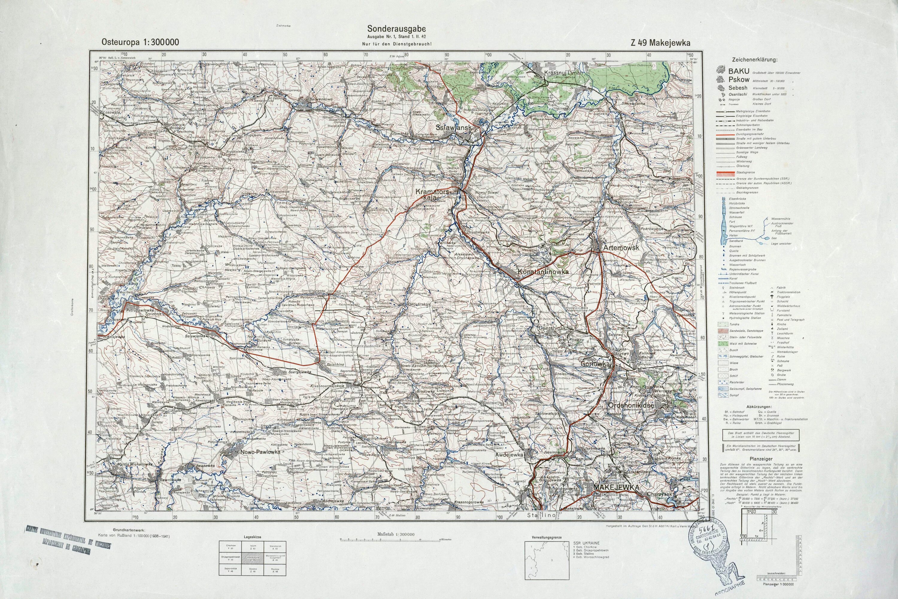 Карта военной германии. Топографическая карта Горловки. Карта Германии 1943 год. Немецкие карты 1943 года. Немецкая карта 1941 года.