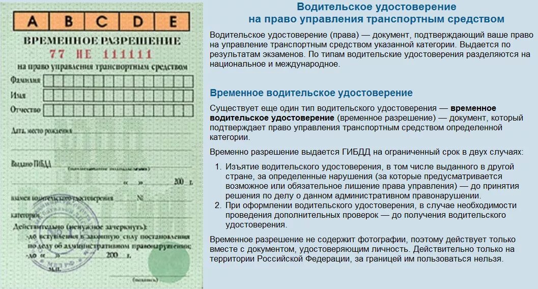 Закон о замене прав иностранного гражданина. Временное разрешение водительское. Временное разрешение на управление ТС. Образец временных прав. Образец временного водительского удостоверения.