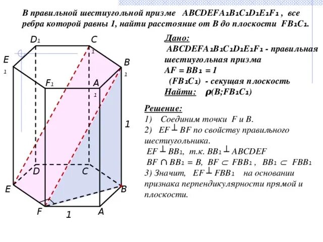 Правильная шестиугольная Призма свойства диагоналей. Характеристика правильной шестиугольной Призмы. Боковое ребро правильной шестиугольной Призмы. Свойства и признаки правильной шестиугольной Призмы.