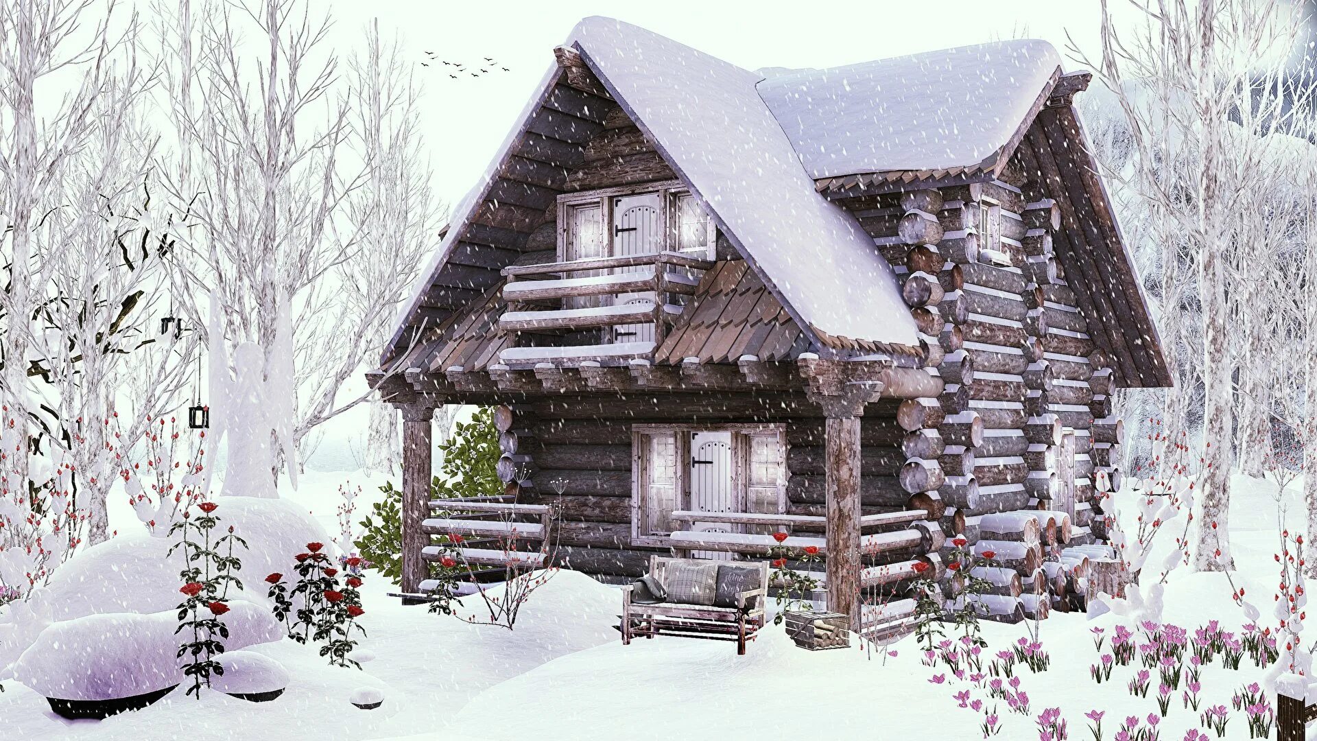 Дом зимой. Зимний домик. Деревенский домик зимой. Домик в зимнем лесу. Зайдешь в такую избушку зимой жилым