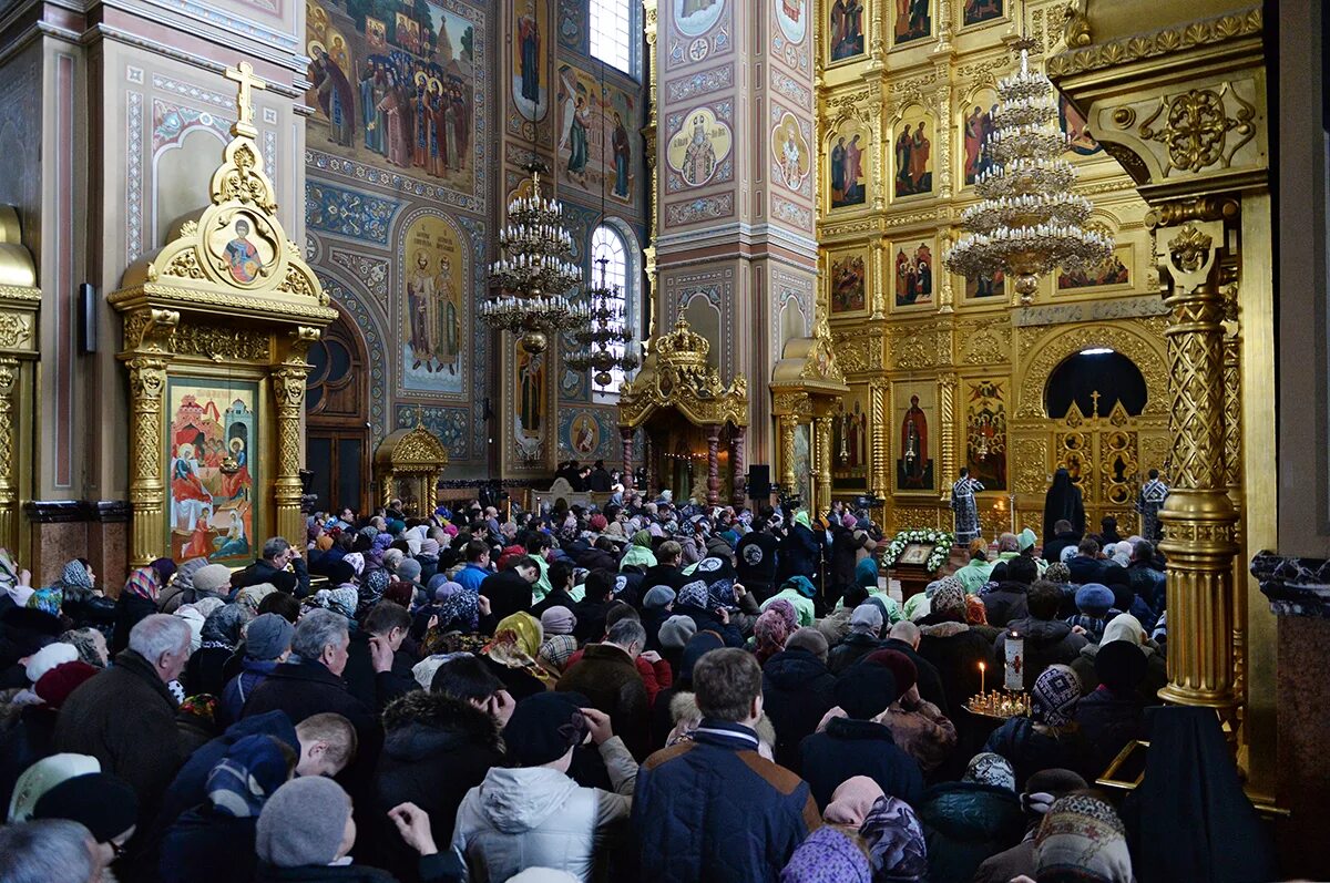 Первая неделя великого поста службы в храме