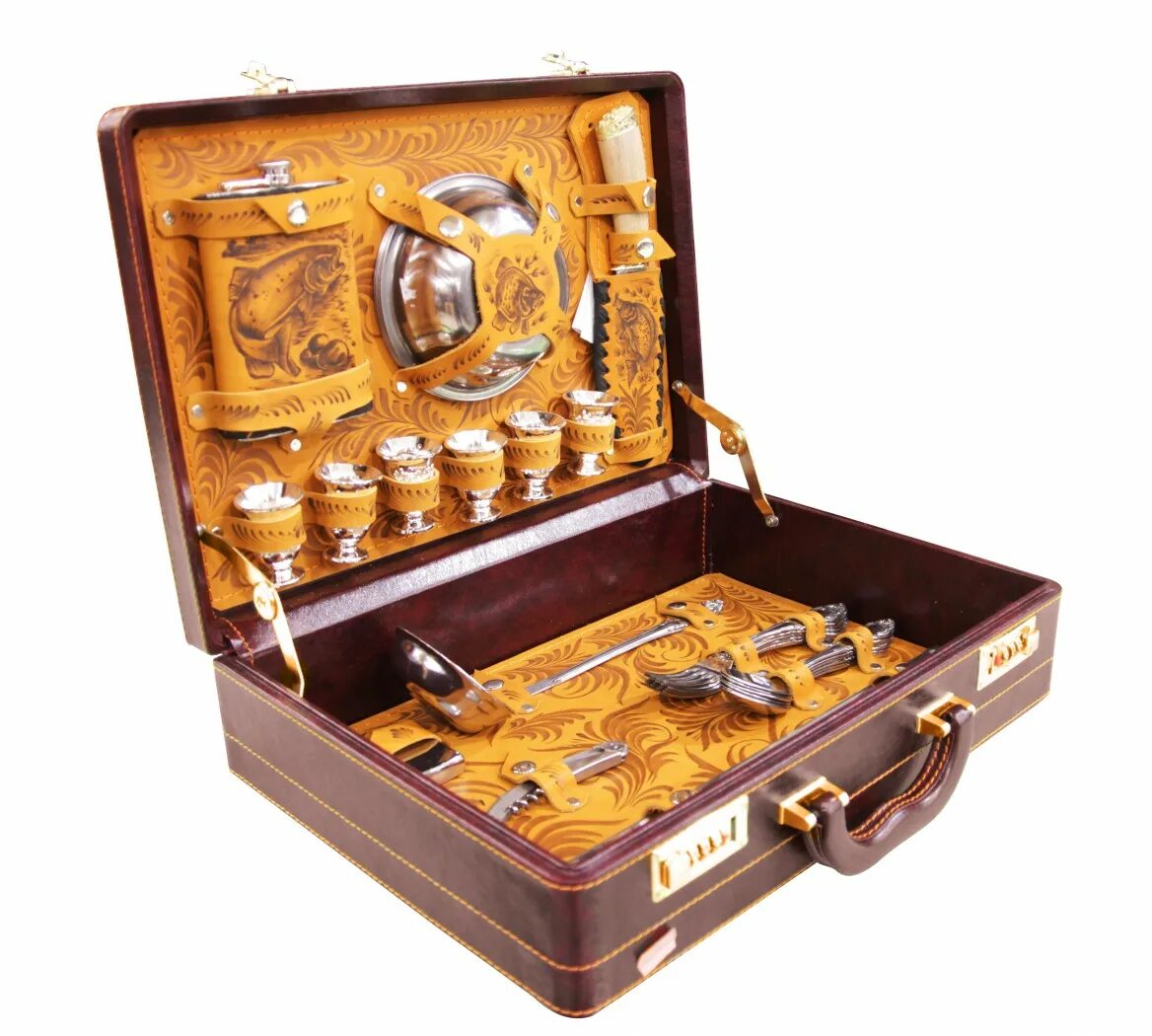 Подарок охотнику. Походный набор охотника. Охотничий набор подарочный. Набор охотничий в чемодане. Набор «турист» (на 4 персоны).