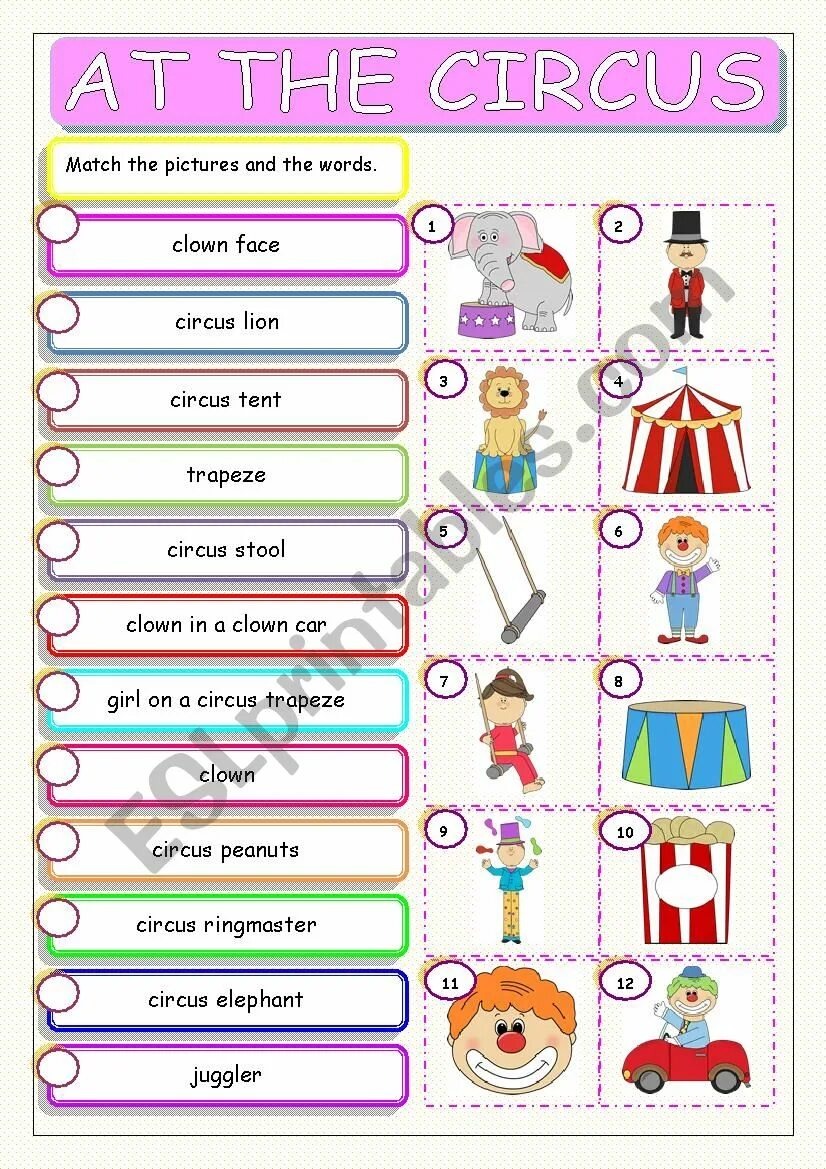 Слово цирк на английском. Задания на тему цирк английский. Задание на тему at the Circus. Английские слова на тему цирк. Тема цирк на английском языке.