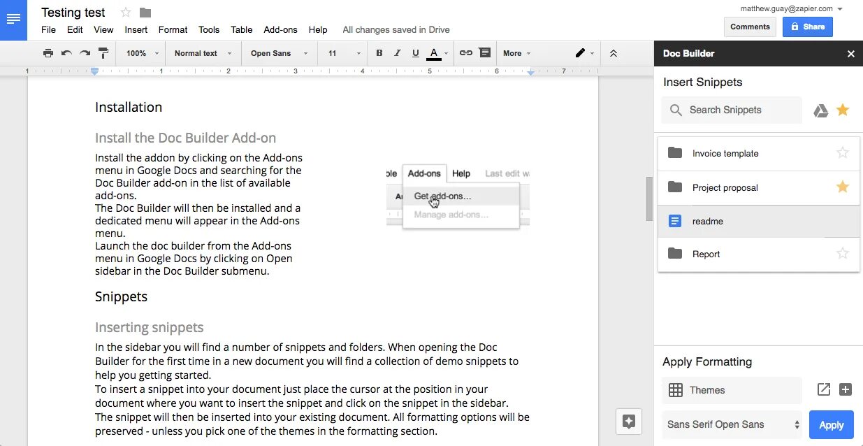 Меню в Google docs. Google doc расширение. Стили для гугл документа. Меню Addons Google docs. Inserting started