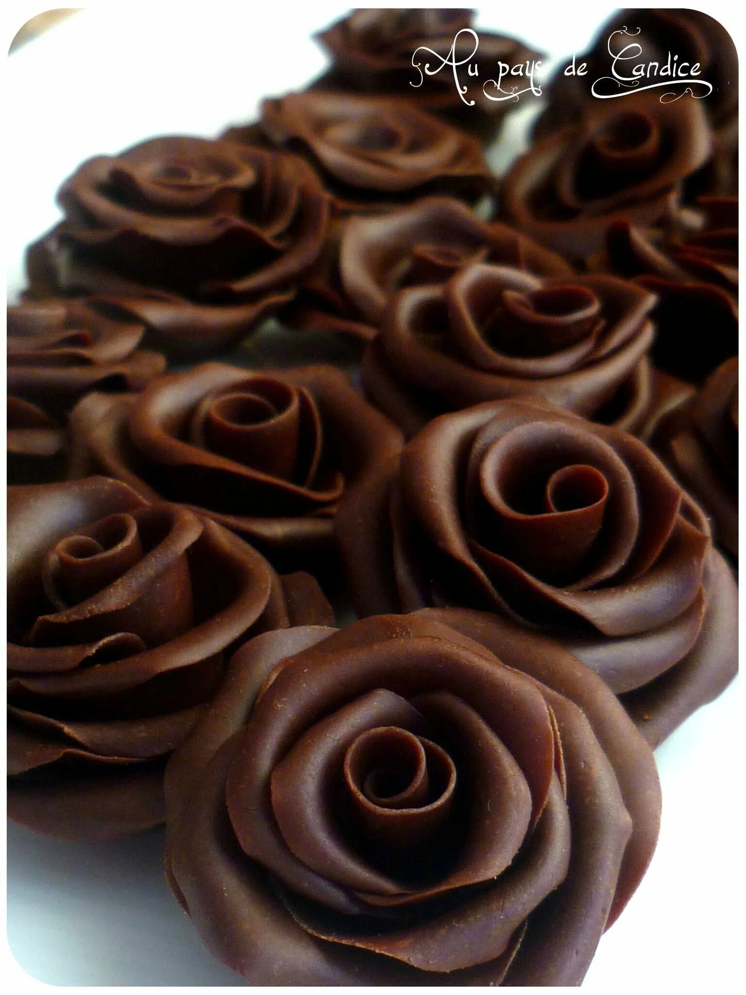 Шоколадные цветы. Шоколадные розы. Розы из шоколада.