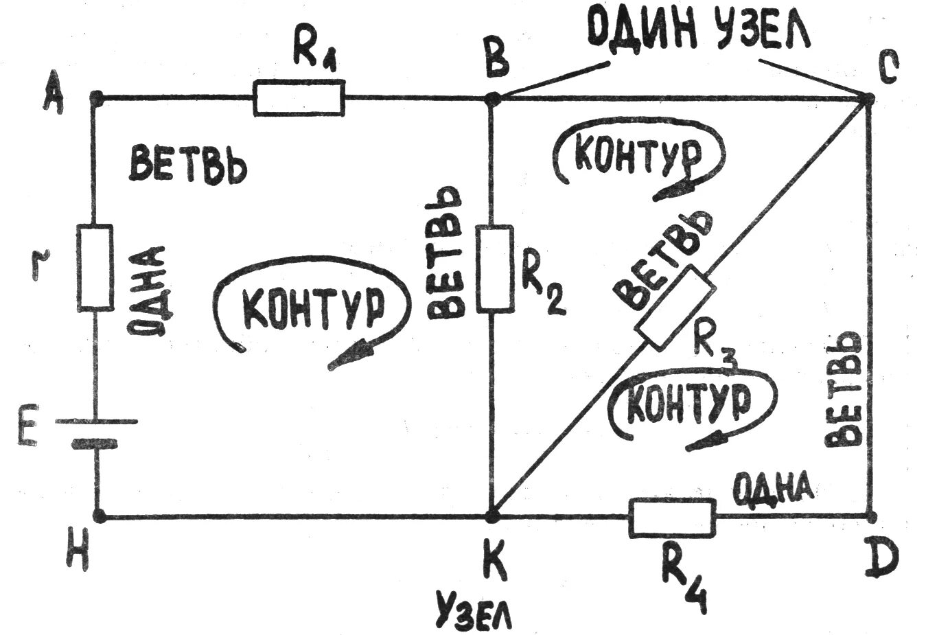 Ветвь узел контур электрической цепи. Как определить ветви в электрической цепи. Ветвь контур узел Эл цепи схема. Понятие ветвь узел контур в электрической цепи.