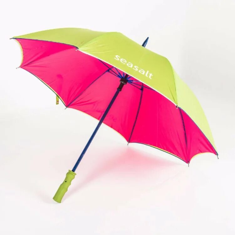 Прямой зонт. Зонт "меч самурая", складной. Мокрый зонт. Белый зонт. Зонт трость с прямой ручкой.