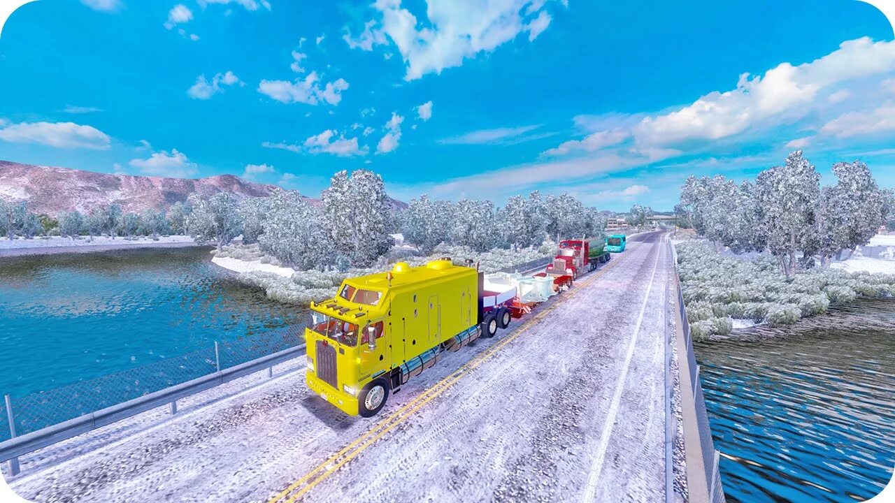 Евро трак симулятор зима. Truck simulator зима. american truck simulator зима. зимний мод для атс 4.5. симулятор зимней канавы.