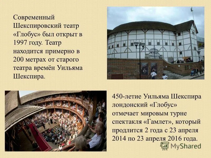 Театр в современном мире эссе. Театр глобус шекспира кратко.