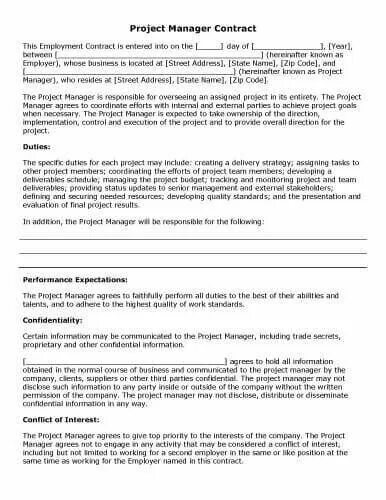 Team contract. Team contract example.