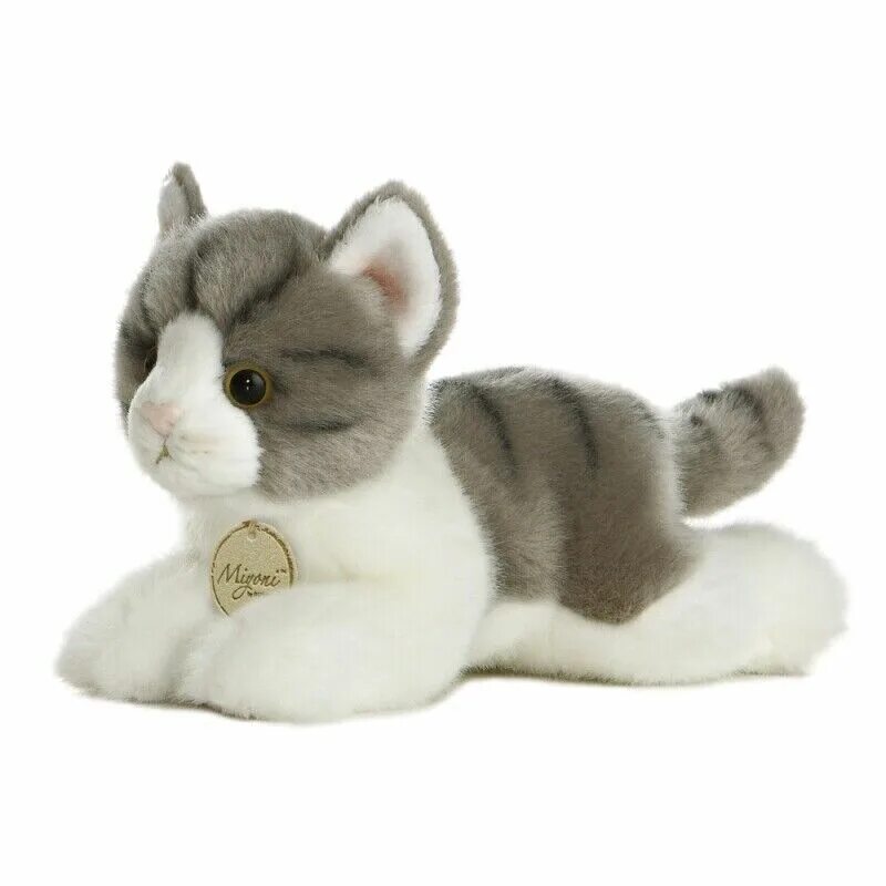 Кошка мягкая купить. Игрушки Aurora Miyoni кошки. Miyoni by Aurora кошка. Мягкая игрушка Aurora серый котенок 20 см.