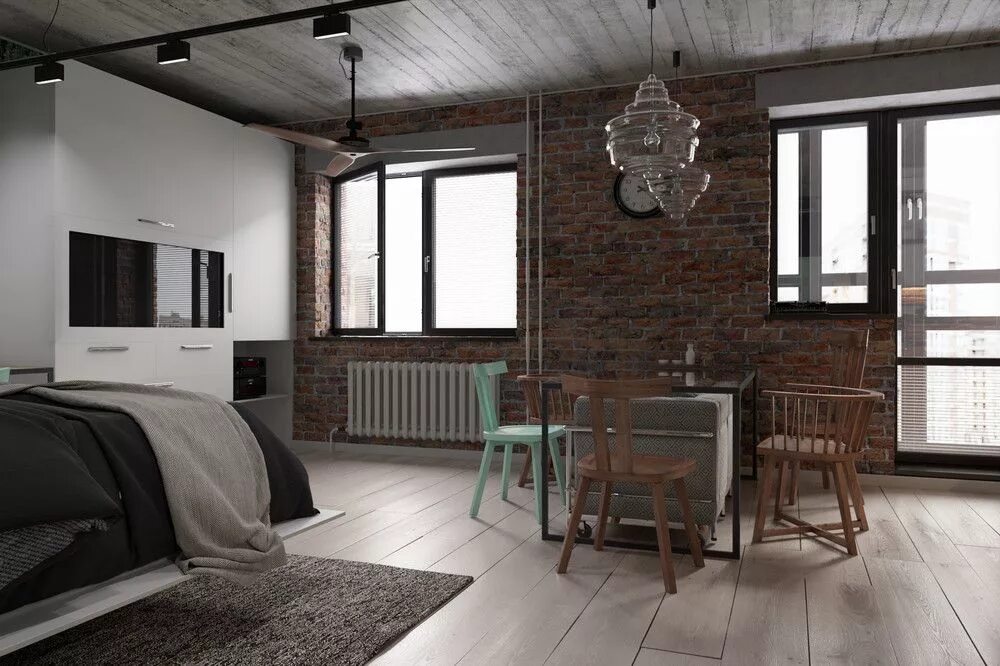 Pin on Интерьер Loft interiors, Loft design, Farm house living room