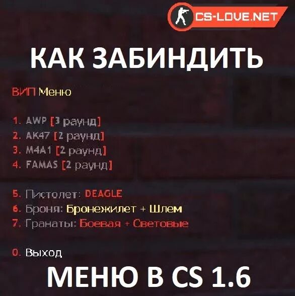 Как забиндить фразу в чат. КС 1.1 меню. Команды меню вип. Команда бинд в КС 1.6. Забиндить кнопки в КС 1 6.