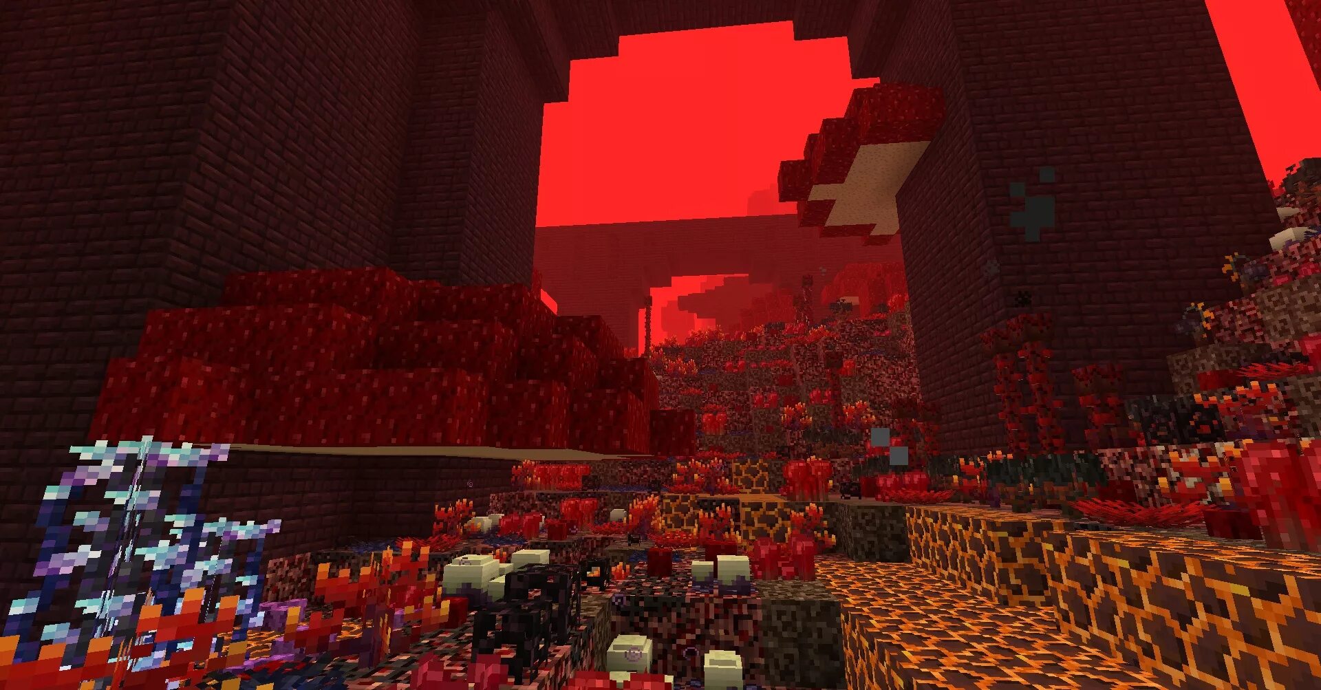 Нижний мир в МАЙНКРАФТЕ 1.16. Better Nether 1.16.5. Мод better Nether 1.19.2. Spawn objects