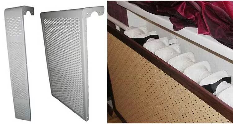 Экран на батарею леруа. Монтаж экрана на радиатор отопления. Экран на батарею отопления. Установка экранов радиаторы. Экран батарейный перфолюкс.