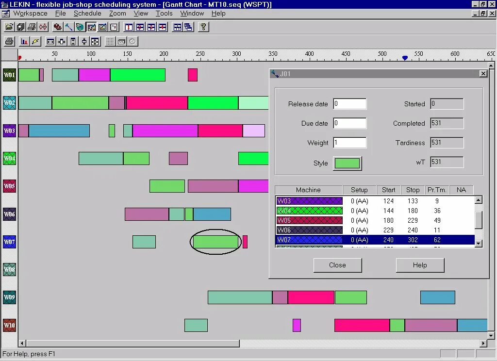 Schedule software