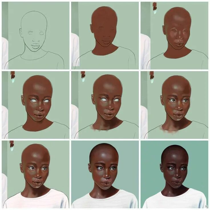Paint туториал. Туториал диджитал портрет. digital portrait step by step. how to paint step by step digital. digital portrait tutorial.