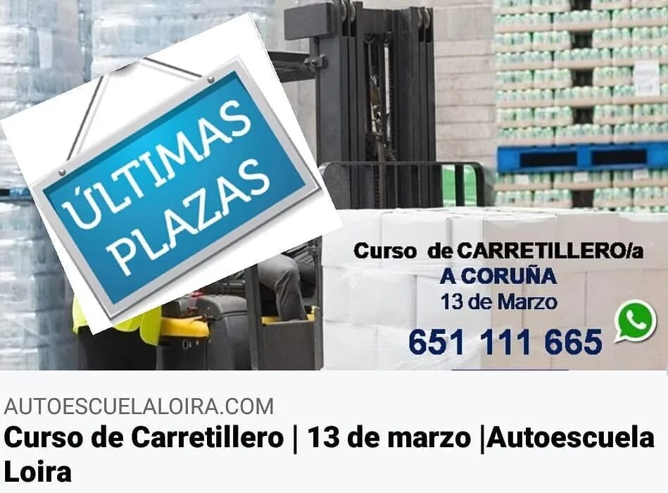 Cuanto cuesta un curso de carretillero