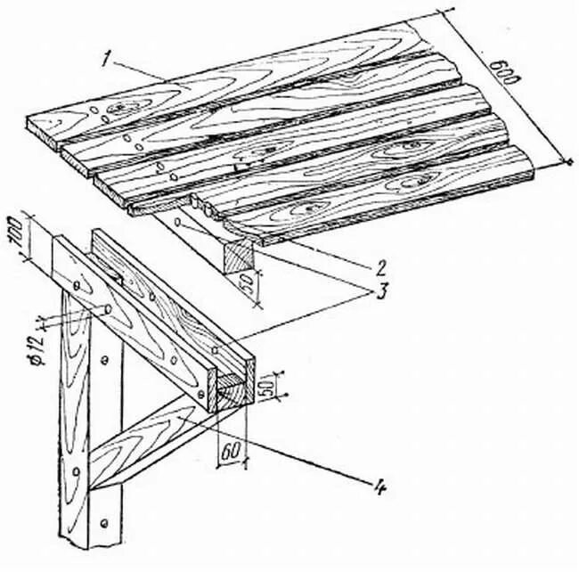 Из досок своими руками чертежи
