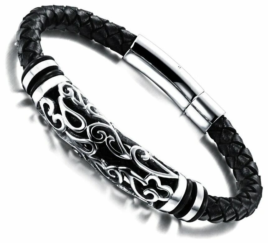 браслет для мужчины из серебра и кожи. браслет гайтан с серебром. браслет церковный гайтан. мужской браслет aztek серебро. браслет zancan exb948-ma.