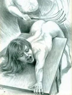Journey into the realm of spanking art - evocative drawings exploring the depths of passion