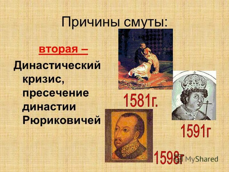 Династический кризис смута. Причины смуты династический кризис. Династический кризис, пресечение династии Рюриковичей;. Династический кризис 1598. Династические причины смуты