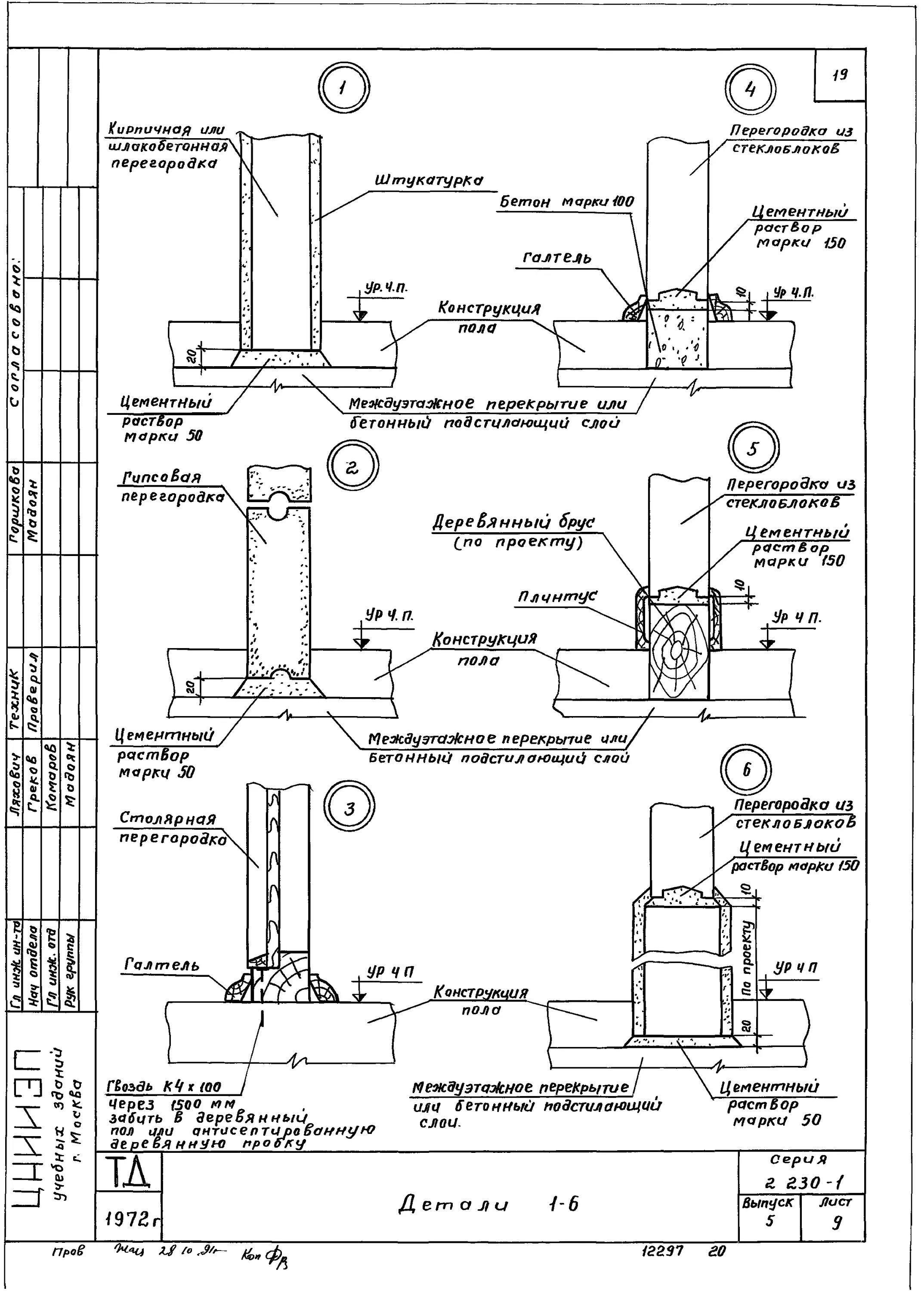 крепление кирпичных перегородок к перекрытию серия 2. 230-1 выпуск 5. 2. 230 1 вып 5 крепление перегородок. 230 1 вып 5 крепление перегородок.