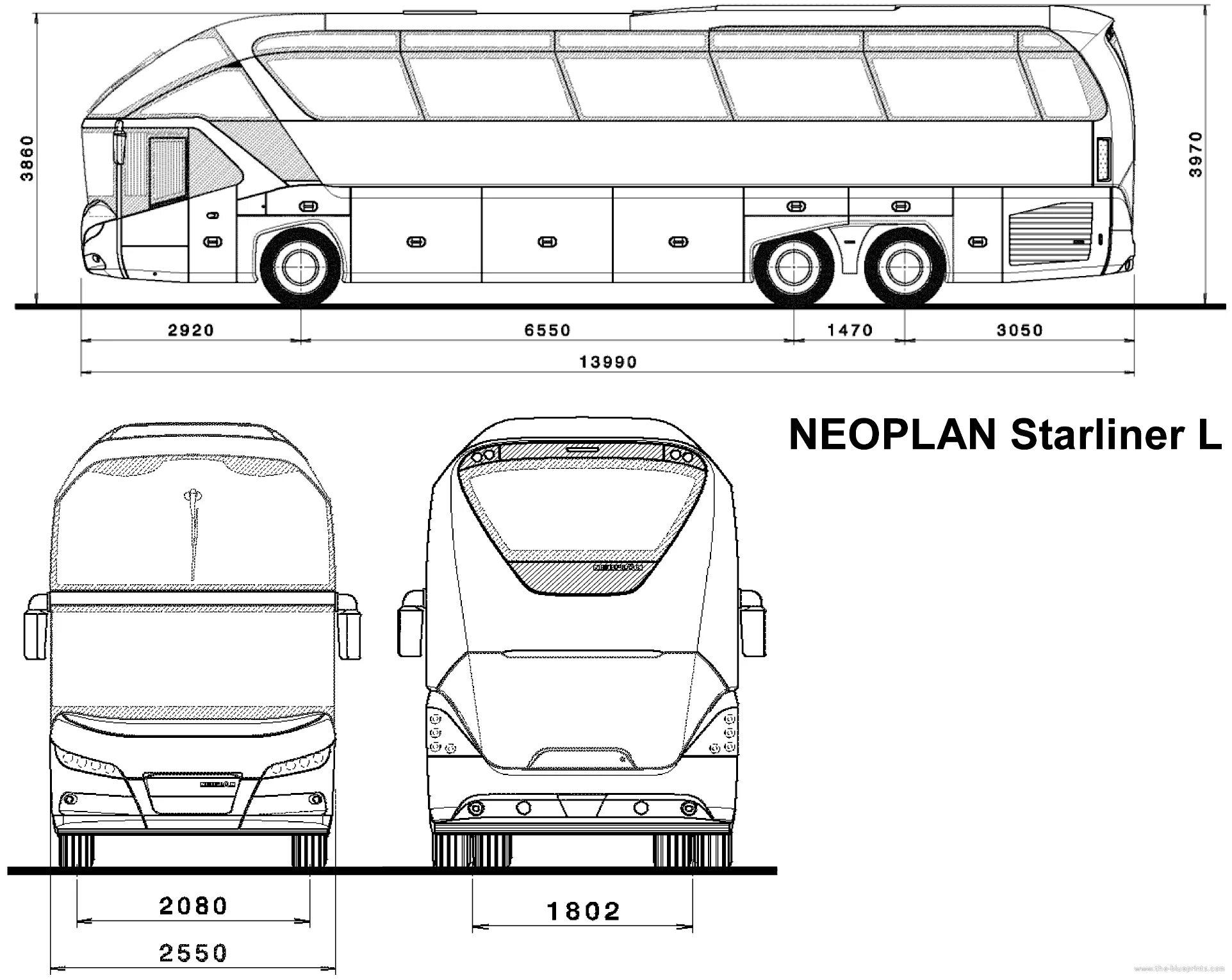 Какая длина автобуса. Автобус Неоплан габариты. Neoplan Skyliner n122 схема. Автобус Neoplan Skyliner чертеж. Неоплан 9022 габариты.