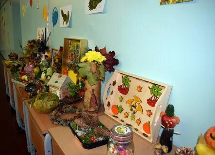 Выставка осенних работ в детском саду