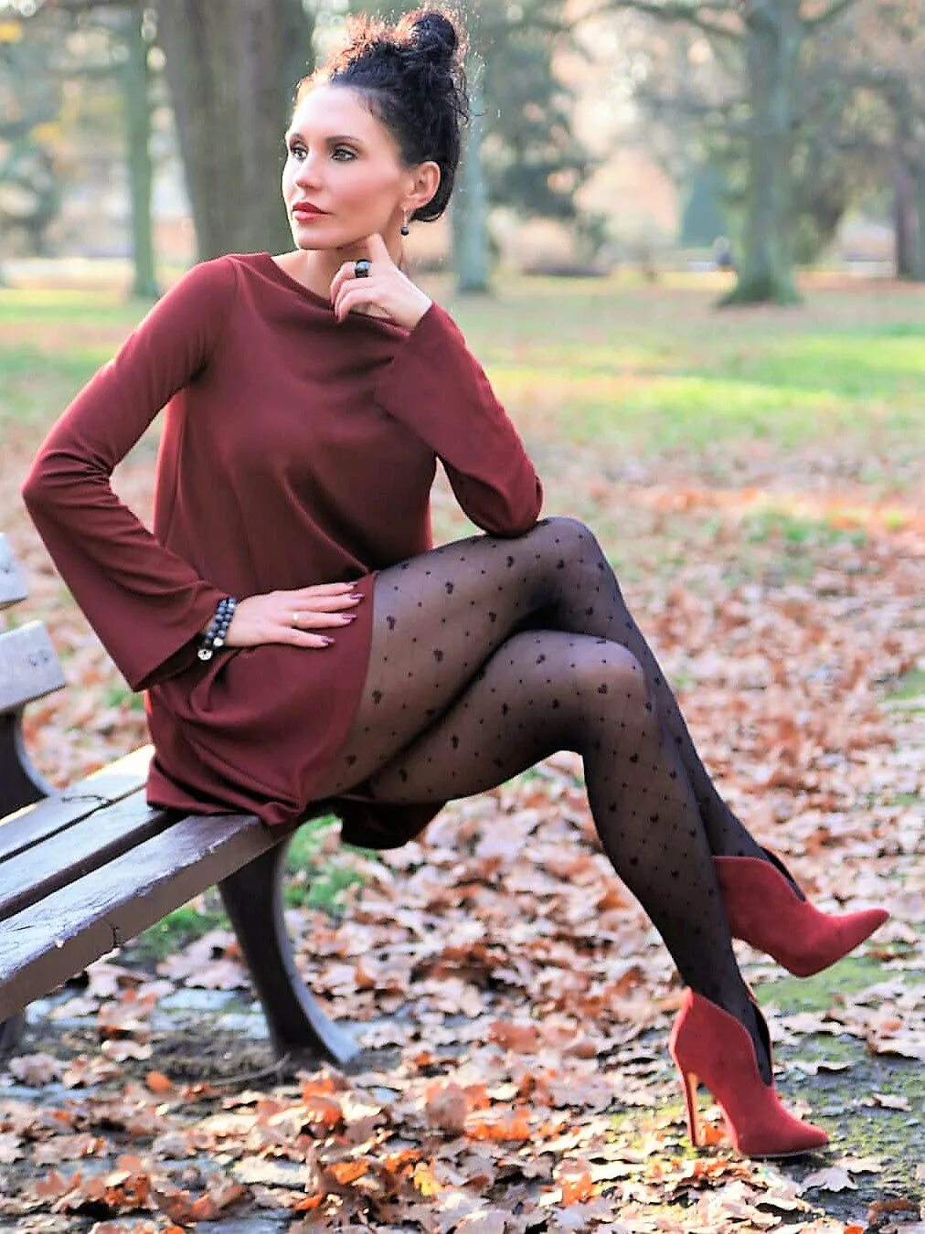 Лелик Легс. Дымчатые колготки. Фэшн нейлон. Nylon tights